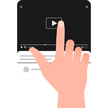 player for web design. Realistic window. illustration. png