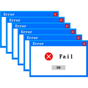 System error icon failure pc interface. Error message computer window alert popup png