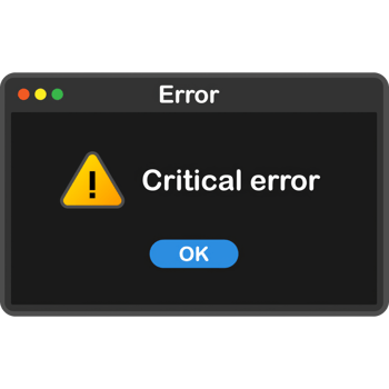 System error icon failure pc interface. Error message computer window alert popup png