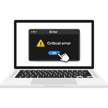 System error icon failure pc interface. Error message computer window alert popup png