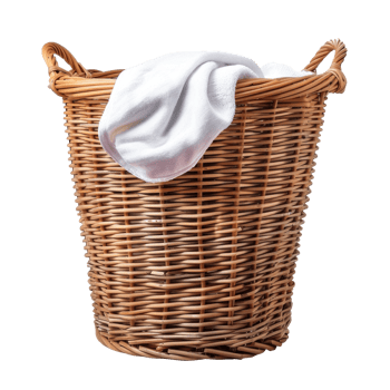 Laundry Basket side view full length isolate on transparency background png