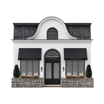 3D Home Goods Store front view isolate on transparency background png