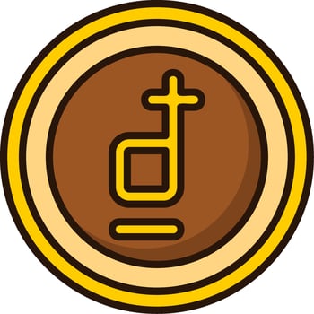 Vietnamese Dong Icon Design Symbpl vector