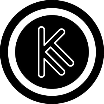 Kenyan Shilling Icon Design Symbpl vector