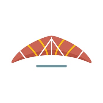 Modern hang gliding equipment for extreme sports flying vector