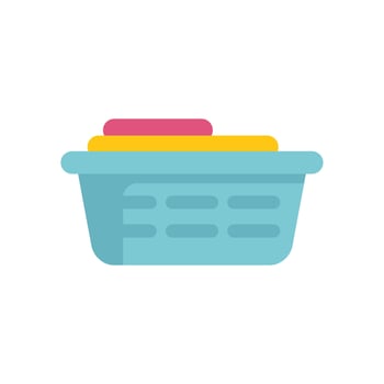 Laundry basket full of clothes waiting to be washed vector