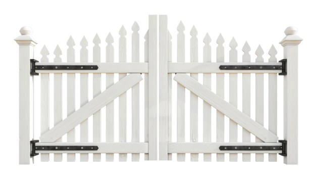 Picket Gate isolate on transparency background png