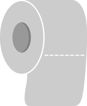 Paper tissue roll icon png