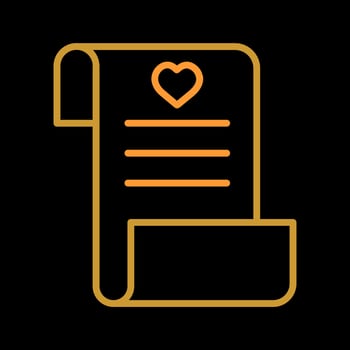 Wishlist Icon Design vector