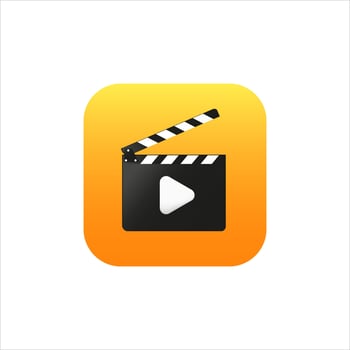 Edit application icon for mobile phone on yellow background with gradient. vector