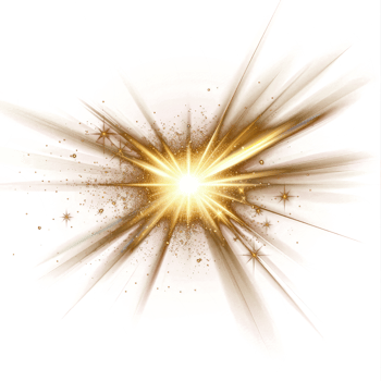 Shining Star With Rays And Glare, Sunlight Special Light Effect On transparency background png