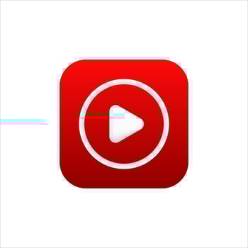 application for mobile phone. Play icon in modern style. vector