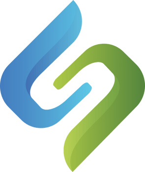 The s logo with a green and blue color png