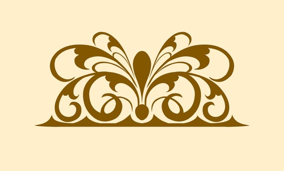 Vintage typographic decorative ornament design elements vector