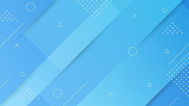 Light blue background with elements of lines, dots and geometric shapes vector