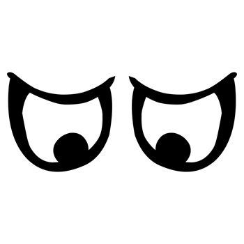 cartoon eyes on transparent background png