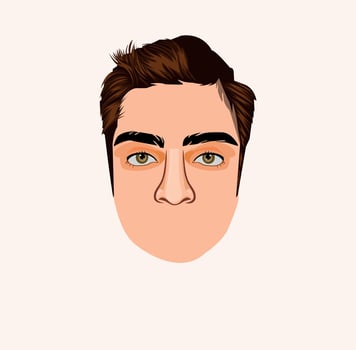a man face illustration art vector
