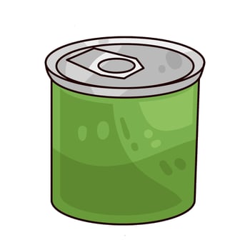 Illustration of canned food vector