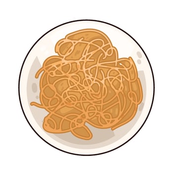 Illustration of noodle bowl vector
