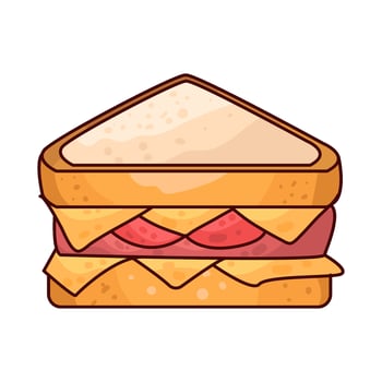 Illustration of sandwich vector