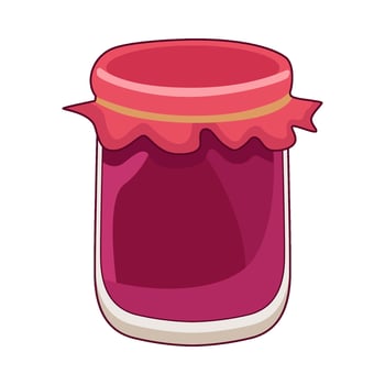 illustration of jam jar vector