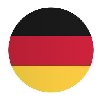 National Germany flag. Circle flag icon, badge vector