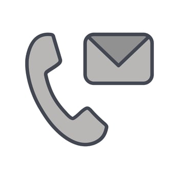 Contact Us Icon Design vector