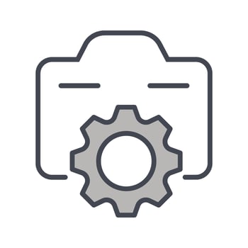 Photo Gear Icon Design vector