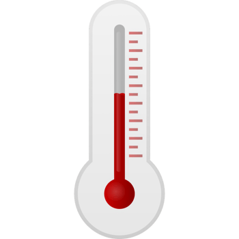 Linear measuring temperature for medical design. logo png