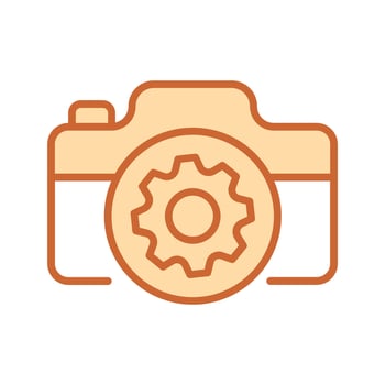 Camera Settings Icon Design vector