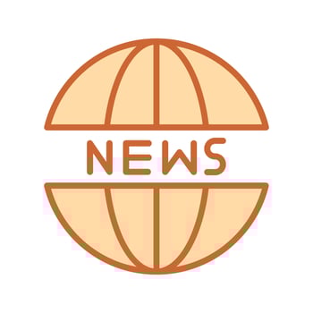 News Website Icon Design vector