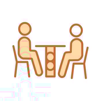 Family Dinner Icon Design vector