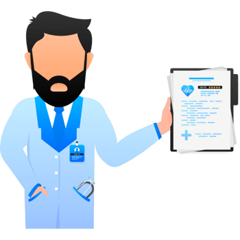 Medical insurance doctor.Illustration for concept design. Medical cardiac checkup png