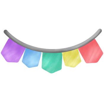 minimal rainbow flag png