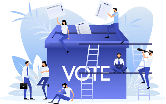 vote and people png