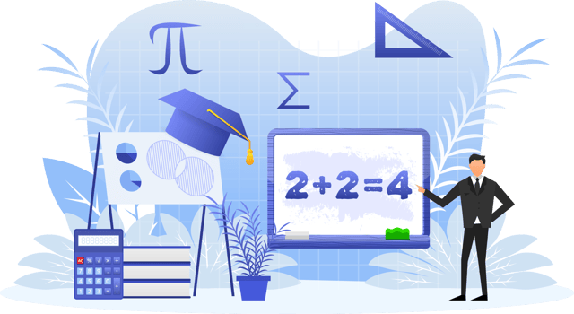 Mathematical theory formulas. Math school subject png