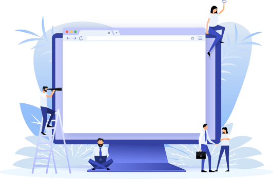 Web page laptop. Landing page png