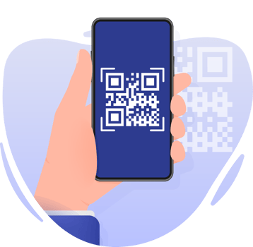Scan Bar code on smartphone png
