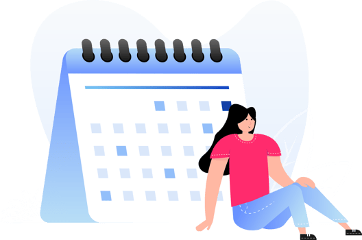 Deadline calendar and people png