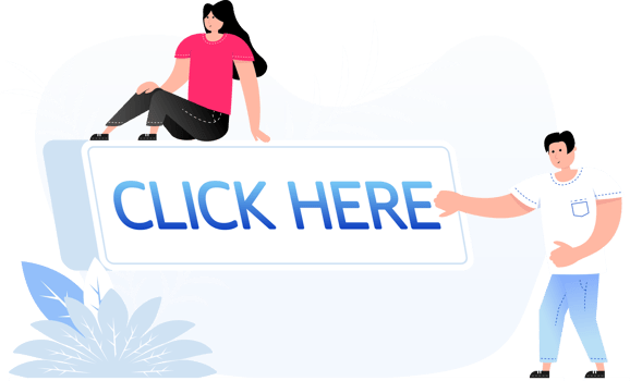 Button with click here people png