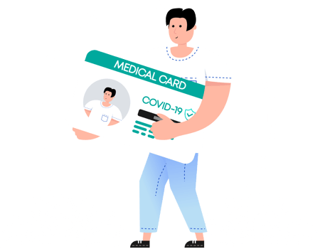 Medical insurance card. Health passport, health care policy. png
