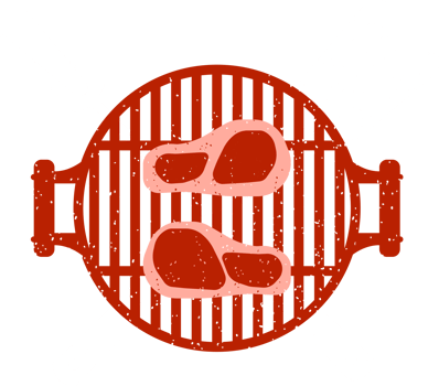 BBQ time, Party. Barbecue or grill tool. illustration. png