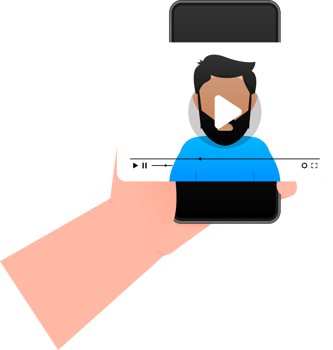 blogger, internet blogger recording media content. Watching a internet. illustration. png