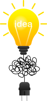 Idea brain. Creative thinking. Idea, solution. Positive, motivation. png
