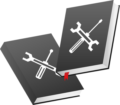 User manual Books icon. Textbook with bookmark. Diary or notebook. illustration. png