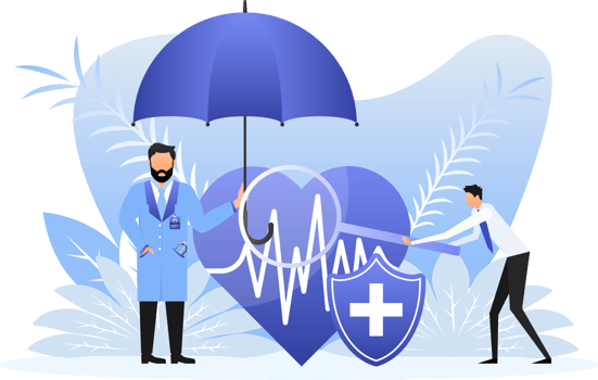 Health Insurance concept. Insurance policy. Money Guarantee. illustration. png