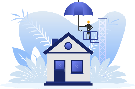 House Insurance concept. Insurance policy. Money Guarantee. illustration. png