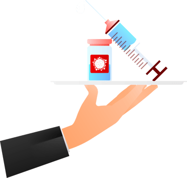 Virus protection. Virus germs. Security shield. Immune system. People vaccination. illustration. png