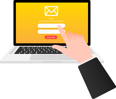 Subscribe Now For Our Newsletter. Subscribe Button Template. png