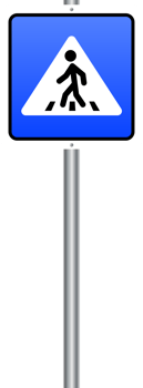 Crosswalk icon, Pedestrian crossing. Traffic sign. illustration. png